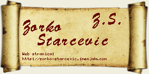 Zorko Starčević vizit kartica